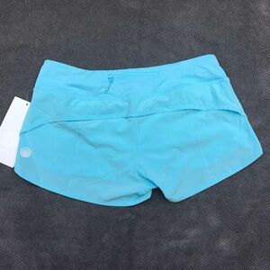 Lululemon Seawheeze Speed Shorts Hi-Def Cyan Size 6